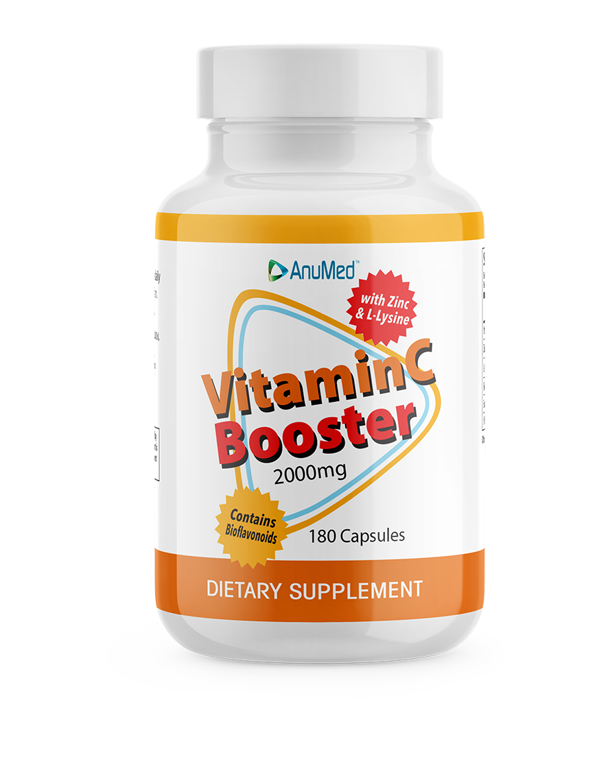 Vitamin C Booster - 2000mg with Zinc, L-Lysine, Bioflavonoids.